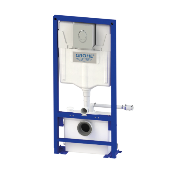 Estrutura com Autoclismo Grohe e Triturador SFA Saniwall Pro Up - WALLPROUPSTDAC