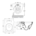 Conjunto de Sanita Suspensa Valadares Two com Autoclismo Interior OLI80 Sanitarblock e Comando Slim Cromado - Image 4