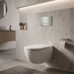 Conjunto de Sanita Suspensa Valadares Nautilus com Autoclismo Interior OLI74 Sanitarblock e Comando Slim Cromado - Image 2