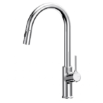 Monocomando de lava loiça, bica giratória, chuveiro extraível 2 jatos - Bruma Ginger - 122 701 0CR