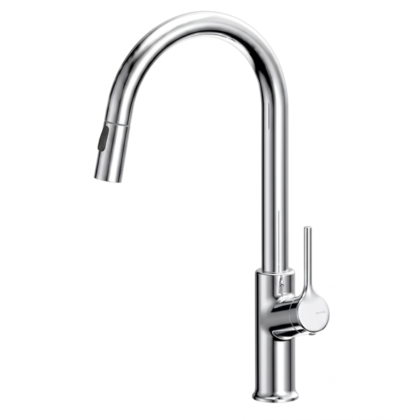 Monocomando de lava loiça, bica giratória, chuveiro extraível 2 jatos - Bruma Ginger - 122 701 0CR