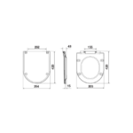 Conjunto de Sanita Suspensa Oli Lake com Autoclismo Interior OLI80 Simflex - Image 7