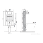 Conjunto de Sanita Suspensa Oli Lake com Autoclismo Interior OLI80 Simflex - Image 8